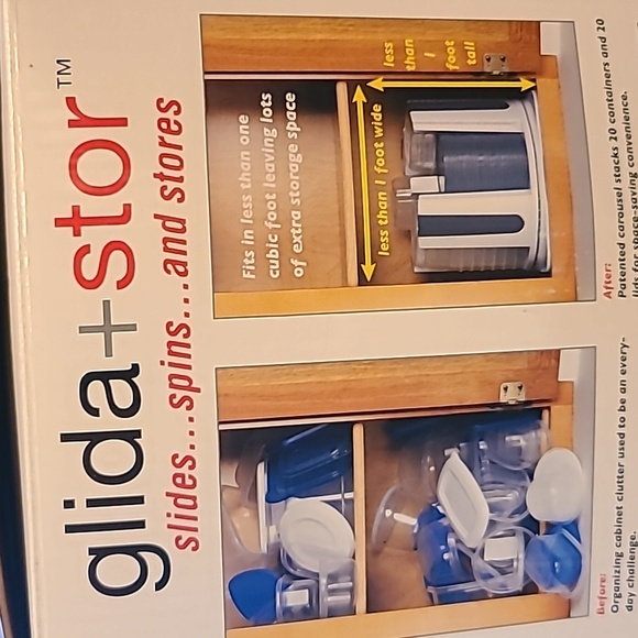 Gilda+stor Compact Space Saving Storage System 41 piece Container Set & Carousel - Picture 5 of 14